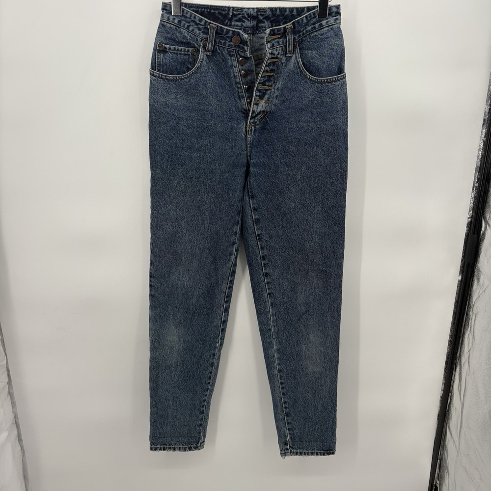 Vintage‎ Pepe Women's 90's Mom Button Fly Denim Jeans Size 27x31 Made in the USA